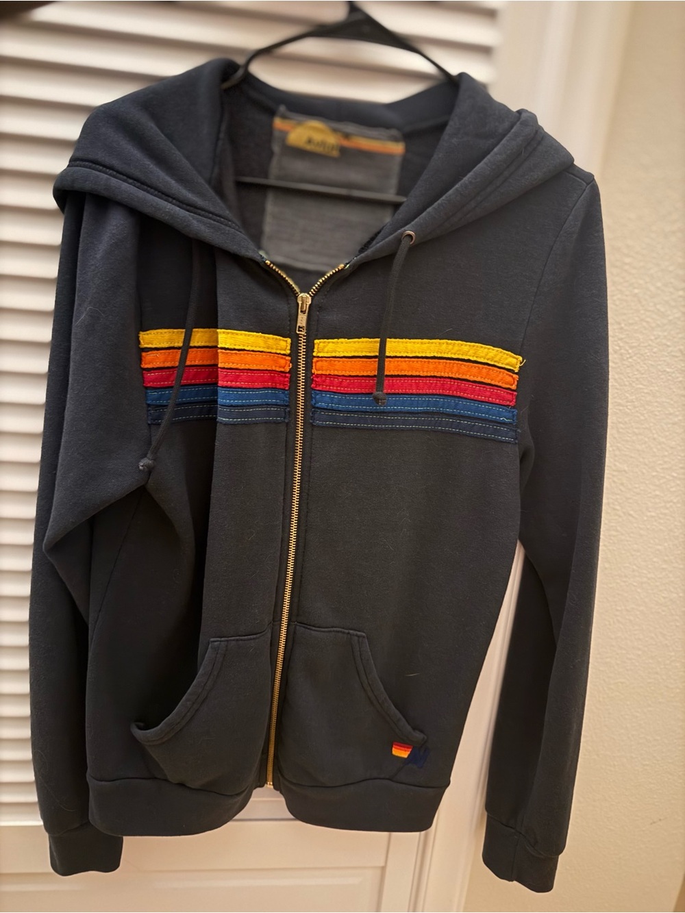 Aviator Nation - 5 Stripe Zip-Up Hoodie